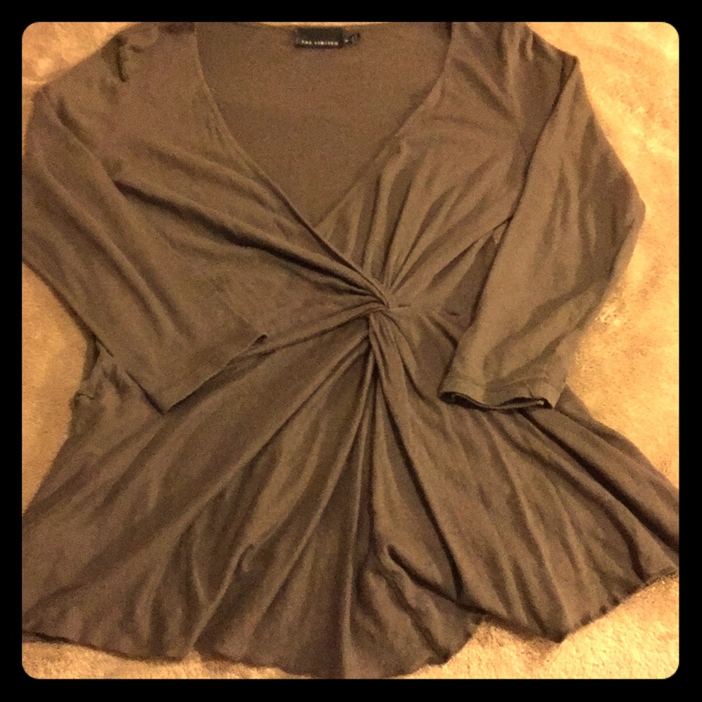 Grey-greenish colored blouse